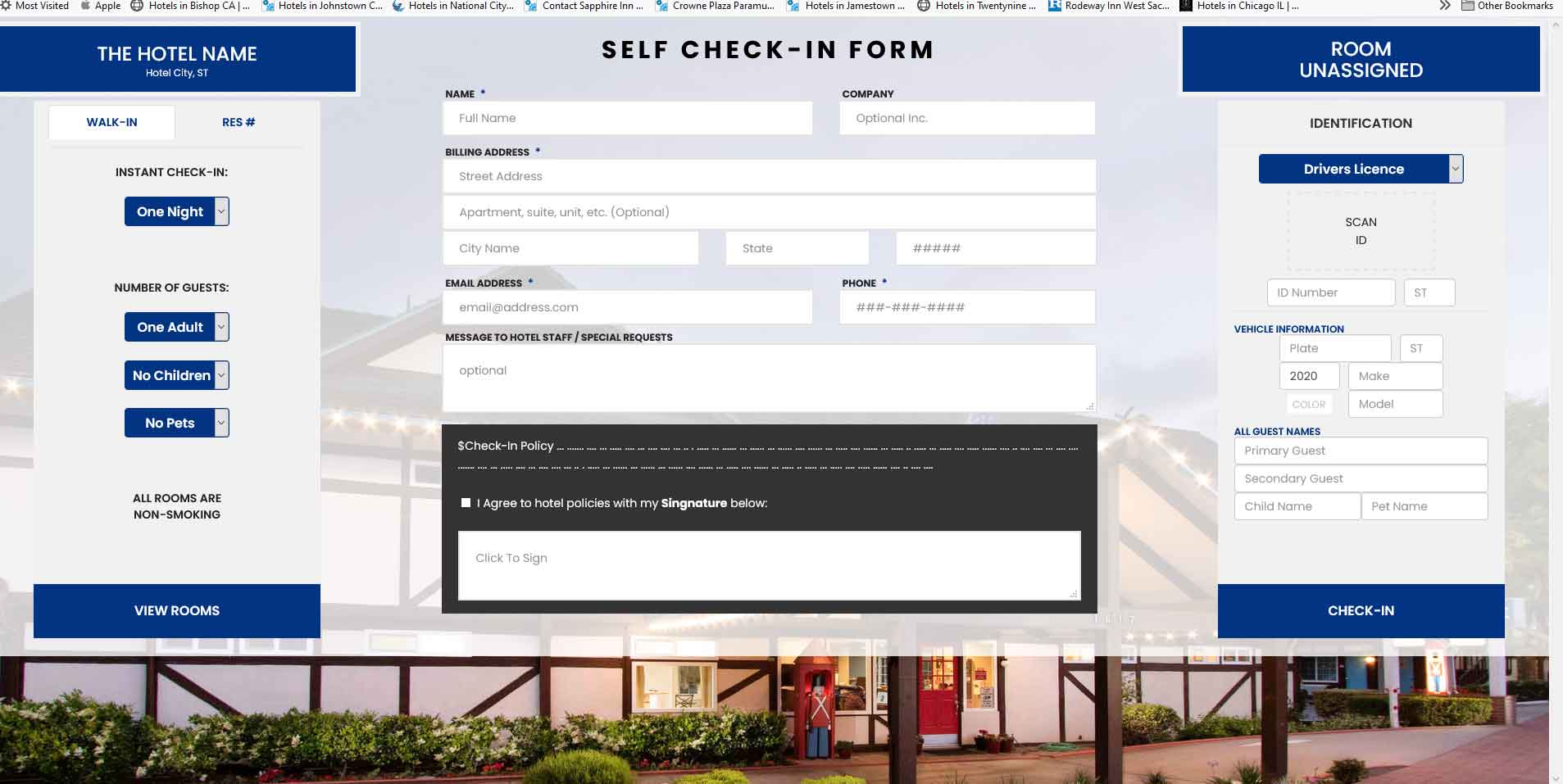 Instant Check In Kiosk Manager