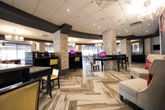Business Center Hotels Motels Amenities Newly Remodeled Free WiFi Free Continental Breakfast Crowne Plaza Paramus MetLife Stadium Saddle Brook NJ Reasonable Affordable Rates Amenities Hotels Motels Lodging Accomodations Great Amenities Saddle Brook New Je