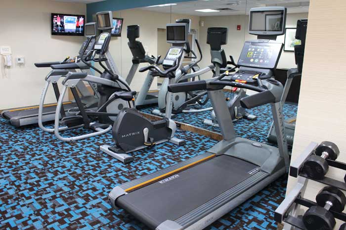 Hotels In Liberty Mo Fairfield Inn And Suites Kansas City Fitness Room Budget Affordable Lodging Hotels Motels Clean Liberty Missouri