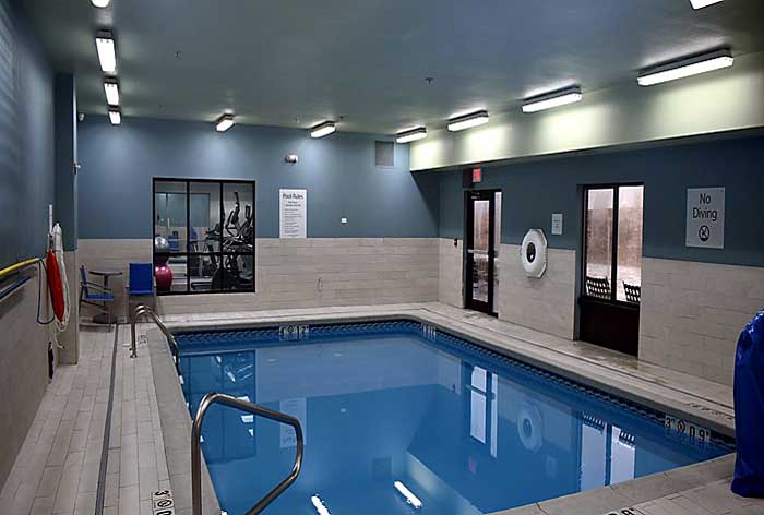 Fitness Center Wichita Airport Inn Hotels Motels Lodging Holiday Inn Express and Suites Mcpherson Budget Cheap Discount Hotels Motels