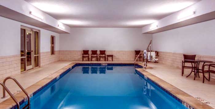 Indoor Heated Pool Hotels Motels Amenities Newly Remodeled Free WiFi Free Continental Breakfast Holiday Inn Express & Suites Kansas City West Shawnee KS Reasonable Affordable Rates Amenities Hotels Motels Lodging Accomodations Great Amenities Shawnee Kans