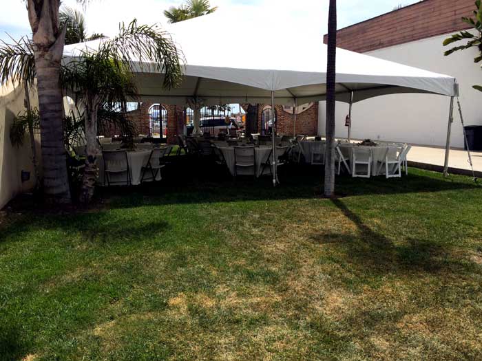 Seating under Tent Catering Pismo Beach