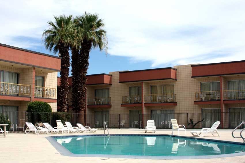 Outdoor Pool Hotels Motels Amenities Newly Remodeled Free WiFi Free Continental Breakfast Royal Plaza Inn Indio CA Reasonable Affordable Rates Amenities Hotels Motels Lodging Accomodations Great Amenities Indio California