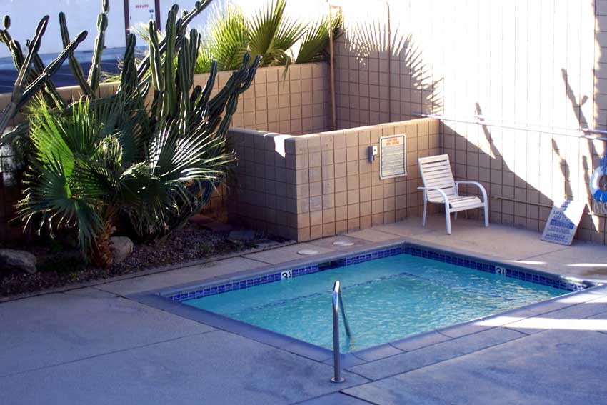 Outdoor Heated Spa Hotels Motels Amenities Newly Remodeled Free WiFi Free Continental Breakfast Royal Plaza Inn Indio CA Reasonable Affordable Rates Amenities Hotels Motels Lodging Accomodations Great Amenities Indio California