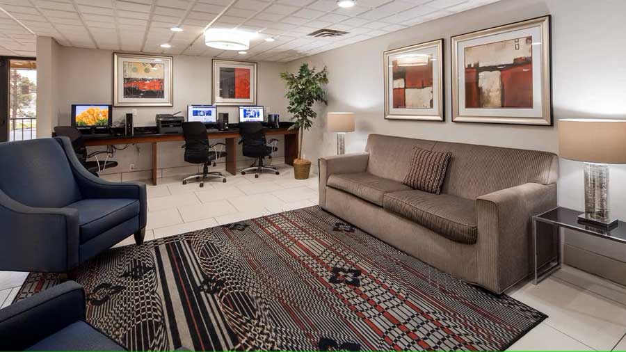 Amenities Business Center Hotels Motels Amenities Newly Remodeled Free WiFi Free Continental Breakfast The Hotel at Dayton South Dayton OH Reasonable Affordable Rates Amenities Hotels Motels Lodging Accomodations Great Amenities Dayton Ohio