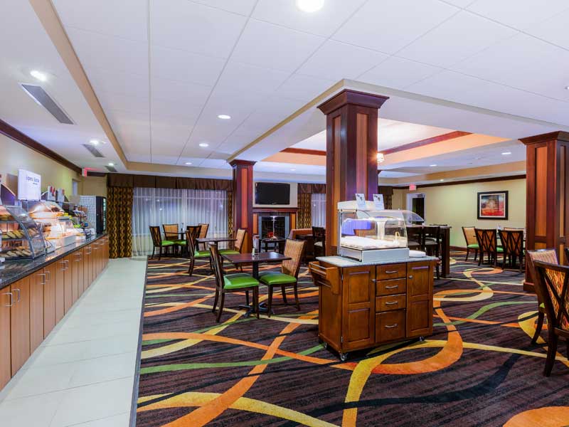Meeting Room 50 People Full Setup Business Travelers Holiday Inn Express and Suites Salina Tesla Charger Station