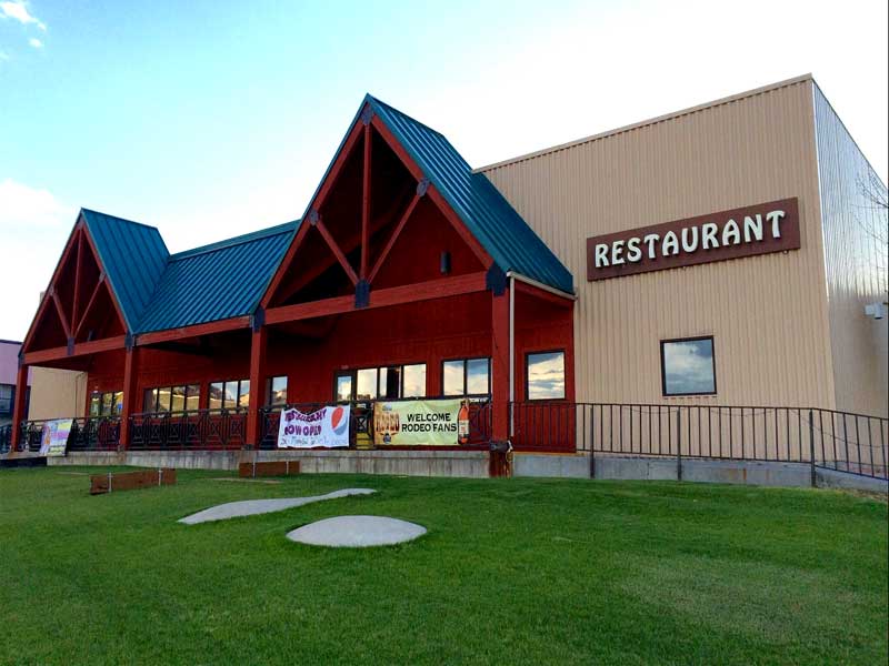 Restaurant and Bowling Alley located next to Little Bear Motel Green River Wyoming